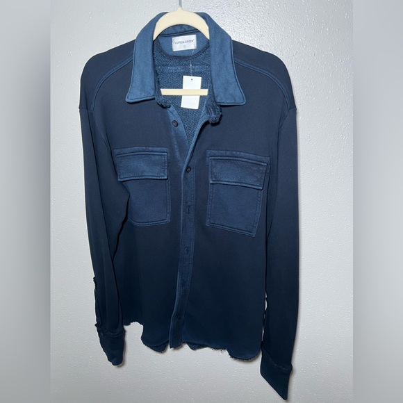 New Cotton Citizen Bronx Button Down in Vintage Navy Size Small - Picture 2 of 7